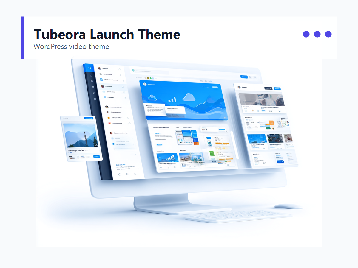 Tubeora Launch Theme software preview